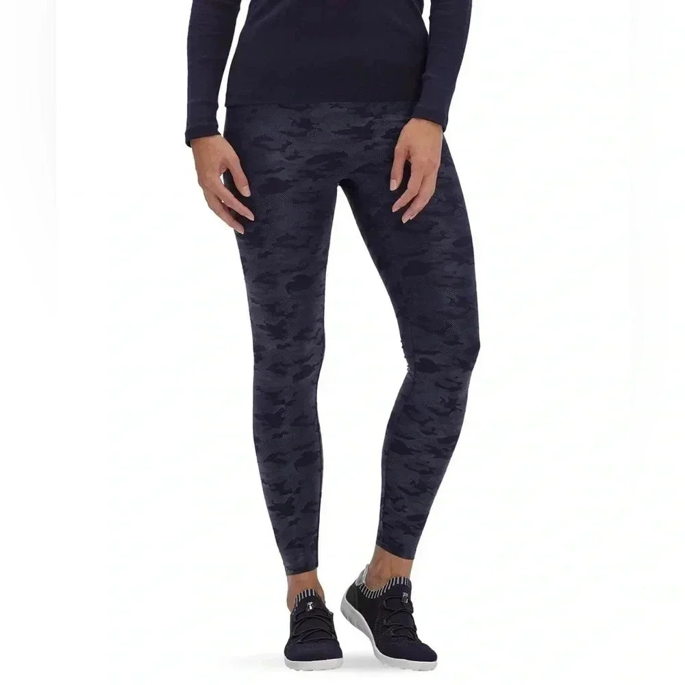 HUE Super  Sleek Layering Hi Rise Camo Legging